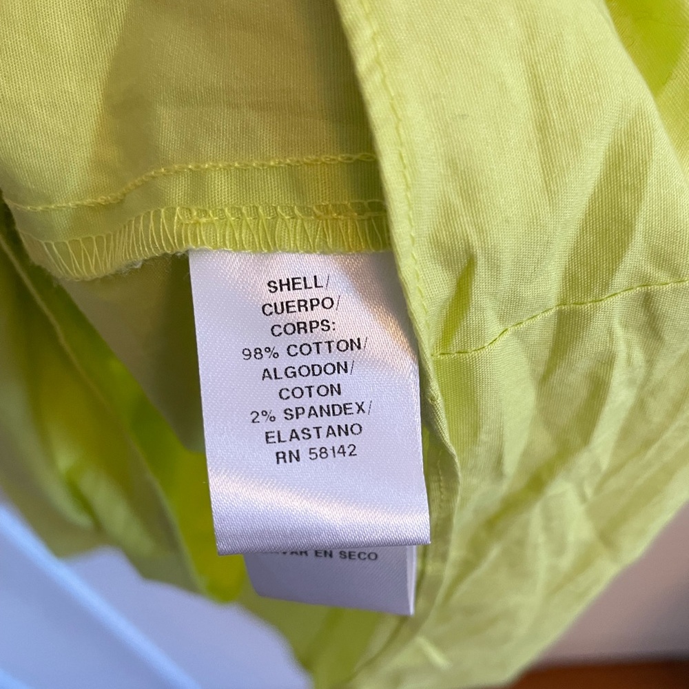 London Times Midi Tiered Dress, size 10, yellow chartreuse, with pockets! - Picture 2 of 7